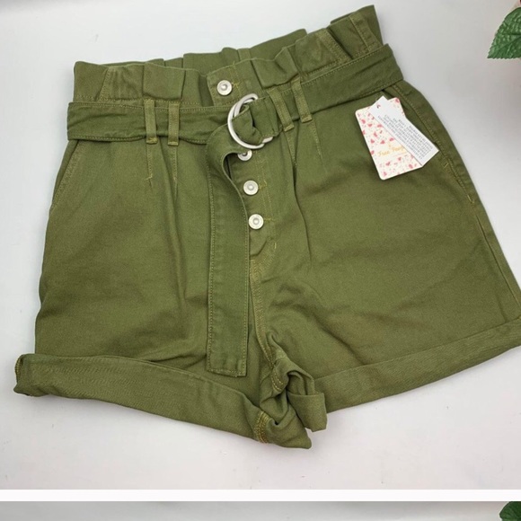 FREE PEOPLE green Sage shorts - Picture 6 of 11